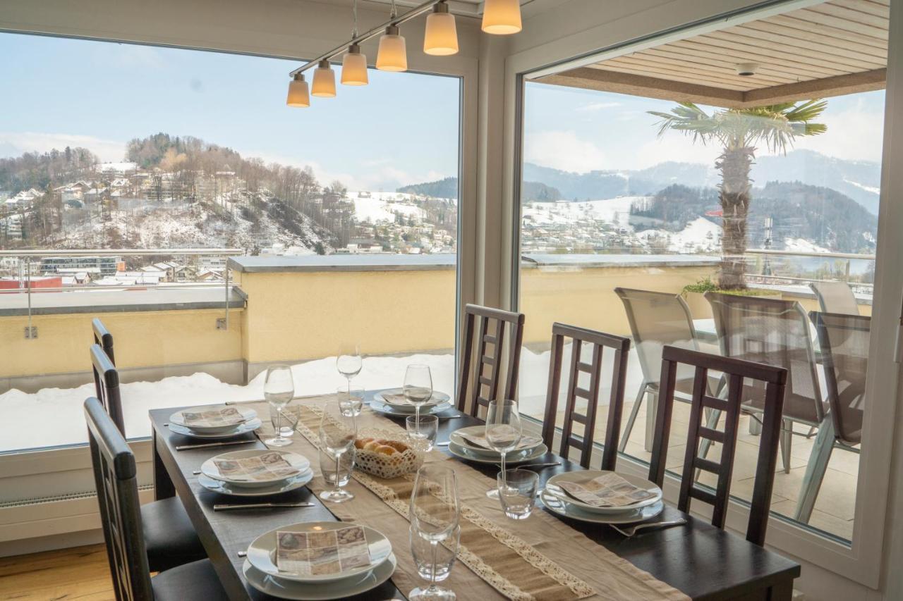 Local-Apartments Pilatus Penthouse Luzern Dış mekan fotoğraf